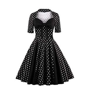 🆕️ NWT Polka Dot Vintage Cocktail Dress